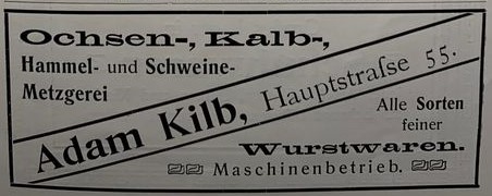 Adam Kilb Hauptstraße 55 - Quelle Führer durch Hofheim 1904